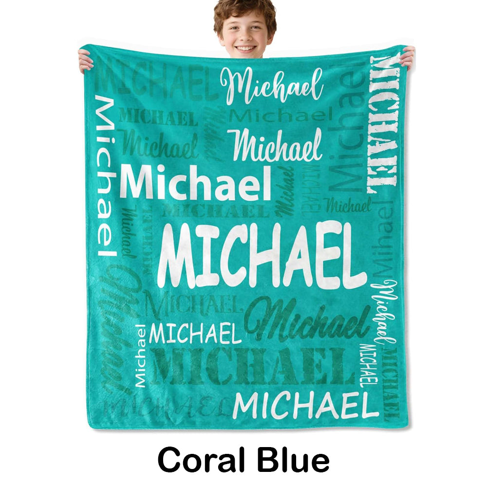 Personalized Blankets and Throws Custom Blanket with Name Customized Flannel Blanket for Kids Christmas Blanket Gifts for Teen Girls Boys