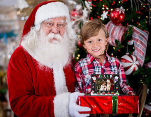Santa & Me Christmas Picture Frame, My First Christmas with Santa Photo Frame for Baby Girls Boys Newborn Christmas Picture Frame Gifts from Parents Mom Dad Grandpa Grandma