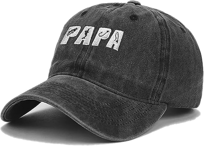 Fishing Papa Daddy Baseball Cap for Women Men Adjustable Vintage Washed Cotton Distressed Baseball Snapback Caps
