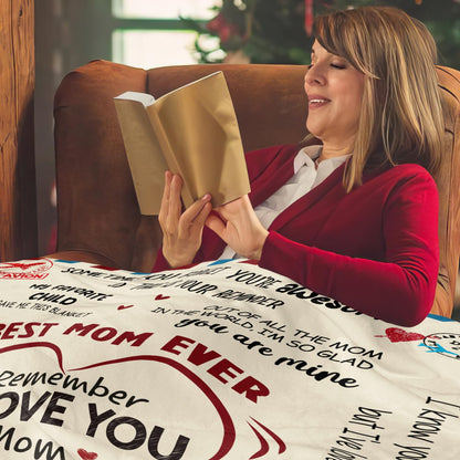 Gifts for Mom from Daughter Son - Super Soft Fleece Throw Blanket for Couch Bed - Mother's Day Best Mom Birthday Gifts for Women Mama, Present for Stepmom Mother-in-Law