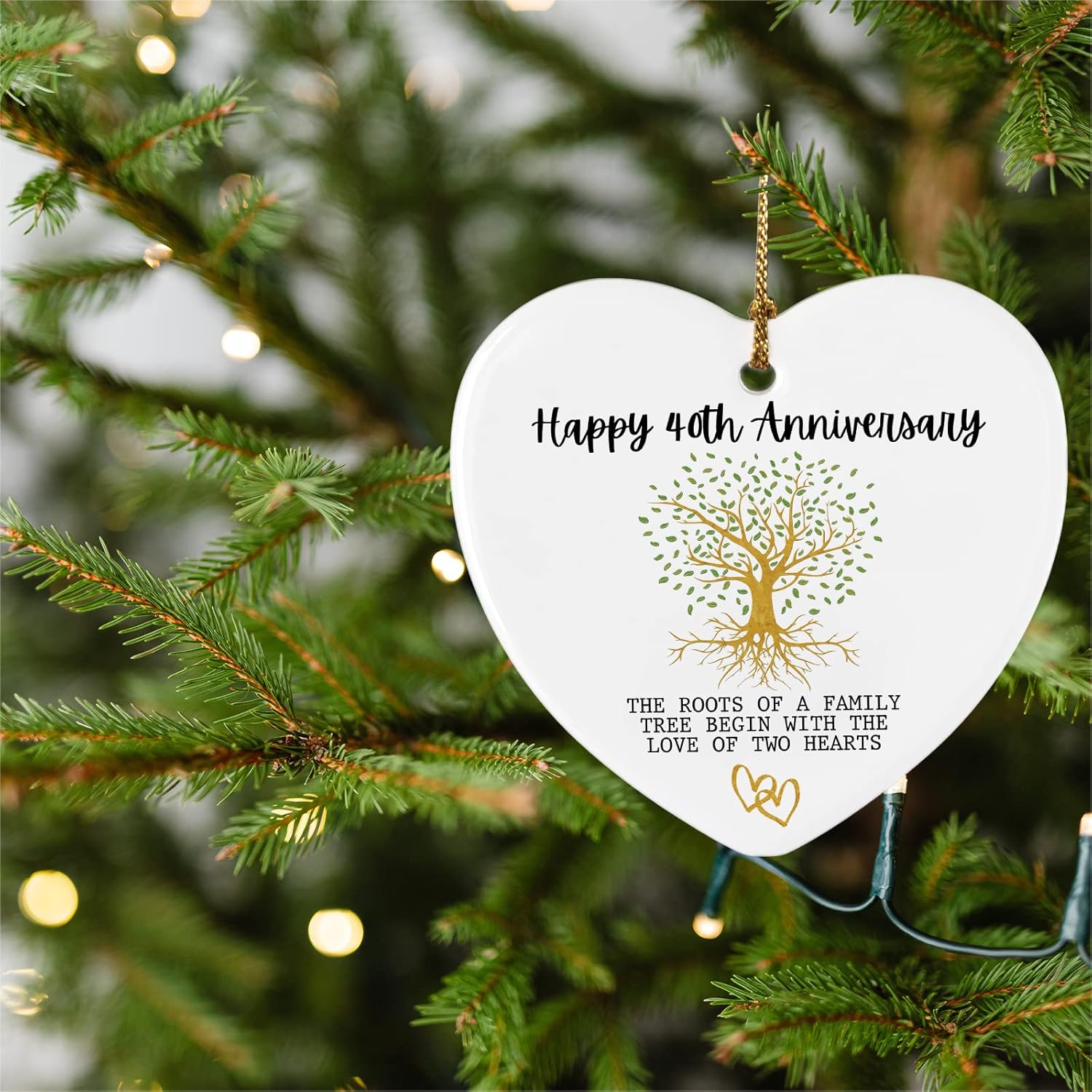 50th Anniversary Marriage Gifts for Couple Happy 50th Anniversary Ornament Keepsake Sign Heart Plaque Anniversary Romantic Couple Wedding Engagement Gifts for Her Him Wife Husband
