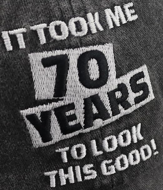 It Took Me 70 Years to Look This Good Hat for Women Men, Born in 1955 Custom Any Year Baseball Cap 70th Birthday Cap Adjustable Embroidered Baseball Cap