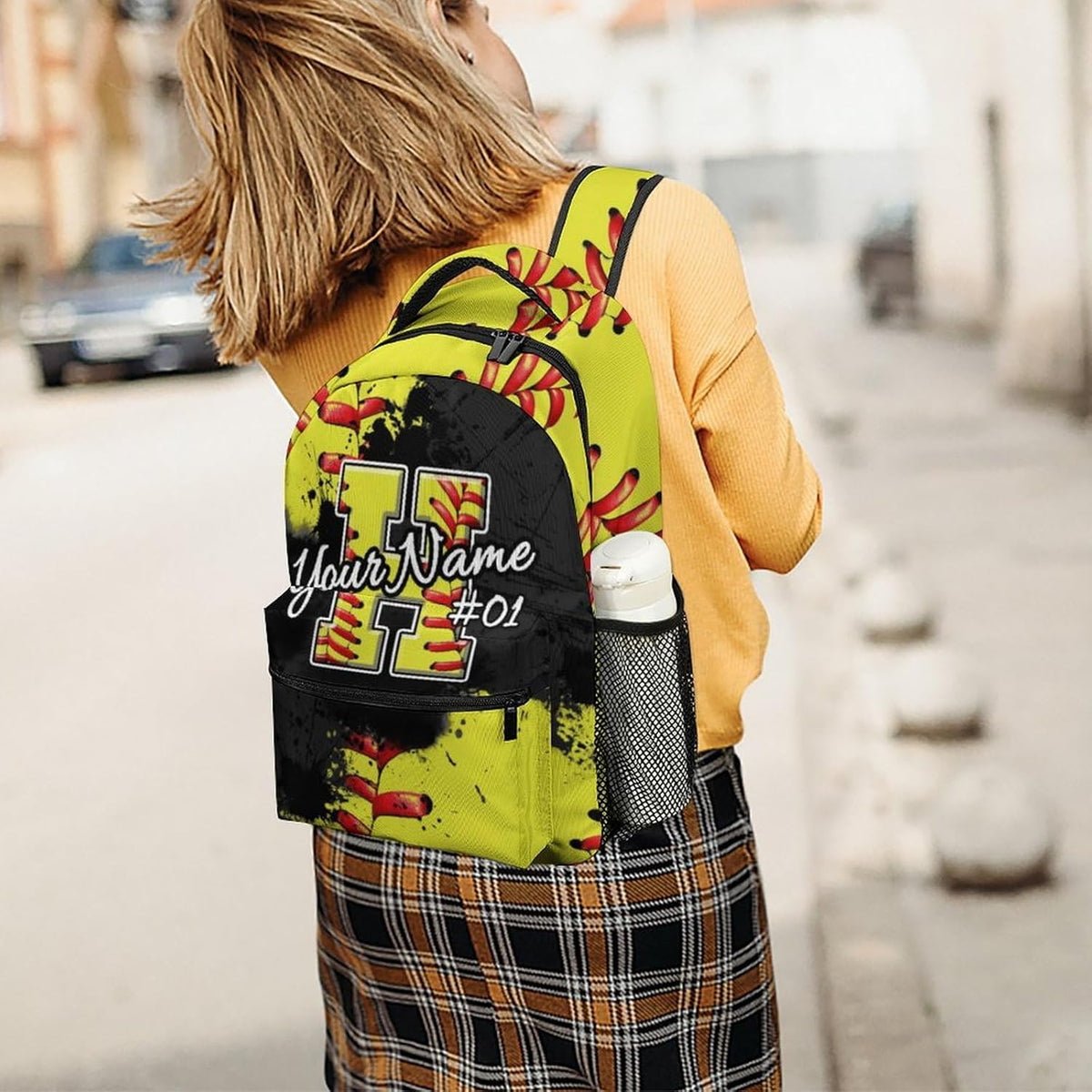 Boys Backpack Personalized Softball Backpacks with Name for Boys Custom Kids Bookbag Back to School Gifts for Primary Middle High Senior School College