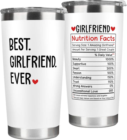Gifts for Girlfriend - Gift Ideas for Her - Girlfriend Gifts for Women, Couple - Anniversary, Birthday, Valentines, Christmas Gift Ideas - Romantic Love for Her- 20 Oz Stainless Steel Tumbler