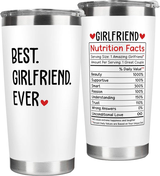 Gifts for Girlfriend - Gift Ideas for Her - Girlfriend Gifts for Women, Couple - Anniversary, Birthday, Valentines, Christmas Gift Ideas - Romantic Love for Her- 20 Oz Stainless Steel Tumbler
