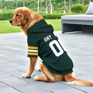 Green Bay Dog Hoodie T-Shirt Pet Clothes Jersey Custom Name and Number Gifts