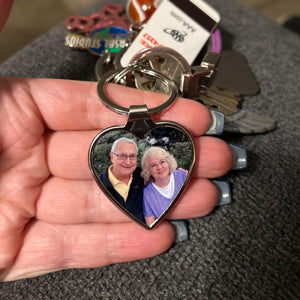 Custom Keychain with Picture Personalized Engraving Photo Text Keychains Customized Key Chain for Men Boyfriend Lovers