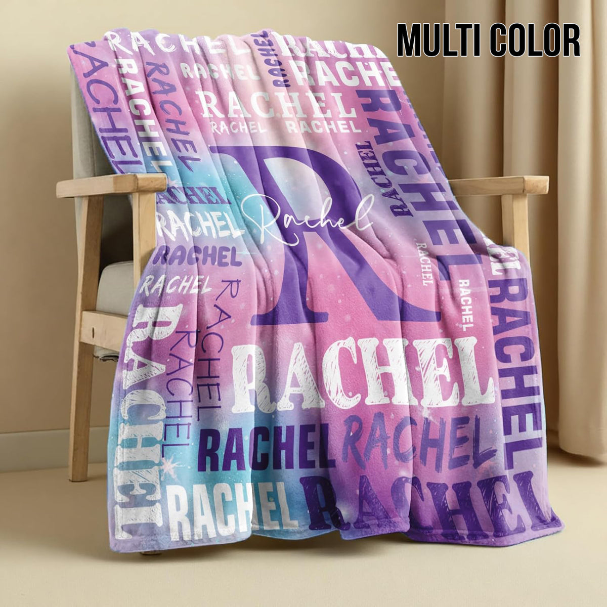 Personalized Blankets for Teen Girls Boys , Custom Blanket with Kids Names, Ultra-Soft Flannel Monogrammed Baby Throws Blankets, Customized Christmas Brithday Gifts for Adults