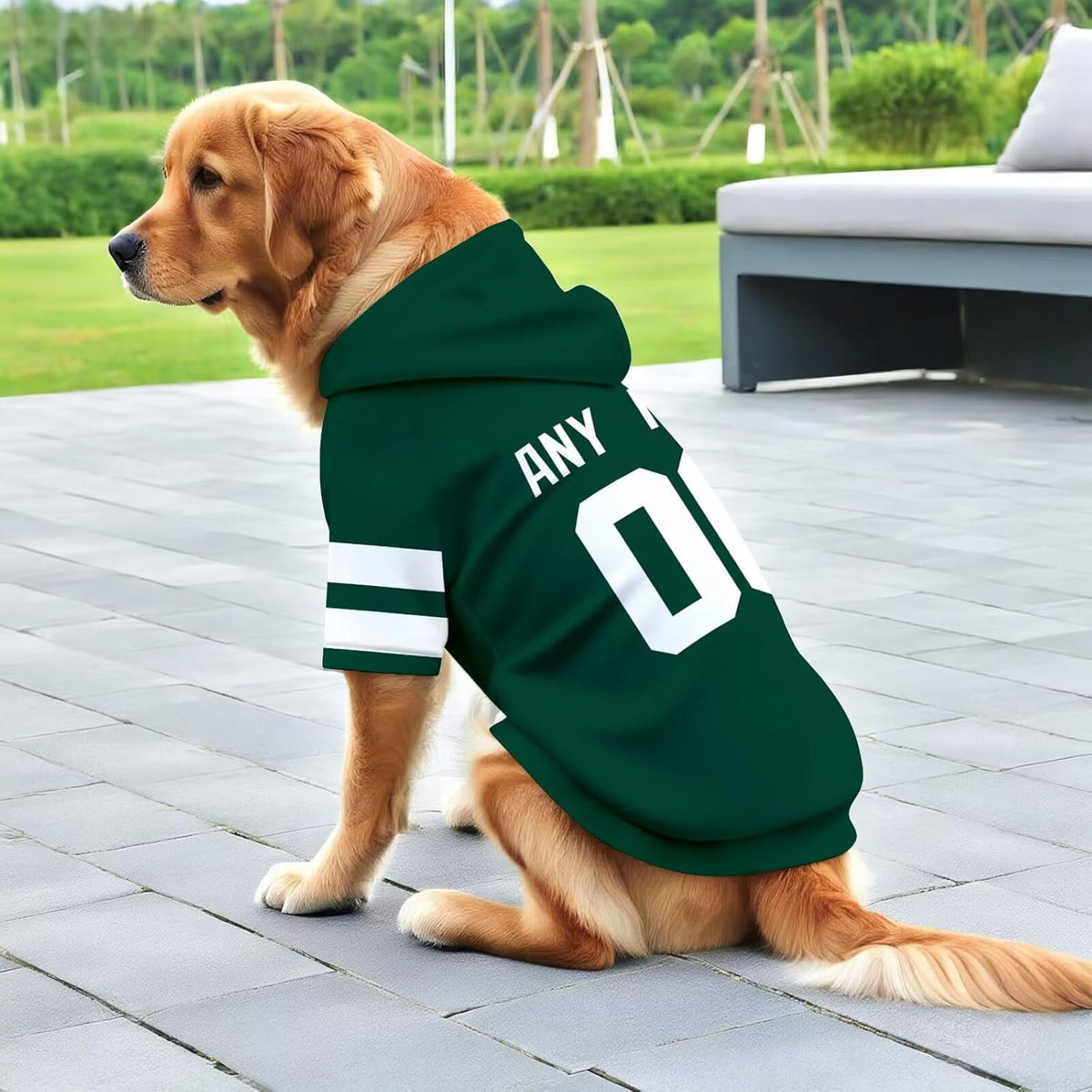 New York J Dog Hoodie Pet Clothes Jersey Custom Name and Number Gifts