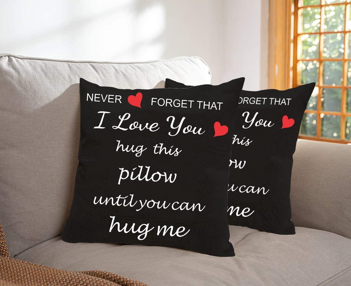 Gifts for Girlfriend, Two Sided Printing Lover Pillow/Pillow Cover , Valentine's Day Birthday Gifts for Girlfriend, Long Distance Relationship Gift, Decorative Pillowcase