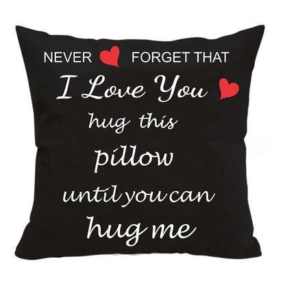 Gifts for Girlfriend, Two Sided Printing Lover Pillow/Pillow Cover , Valentine's Day Birthday Gifts for Girlfriend, Long Distance Relationship Gift, Decorative Pillowcase