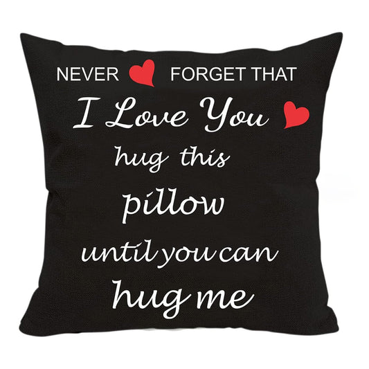 Gifts for Girlfriend, Two Sided Printing Lover Pillow/Pillow Cover , Valentine's Day Birthday Gifts for Girlfriend, Long Distance Relationship Gift, Decorative Pillowcase
