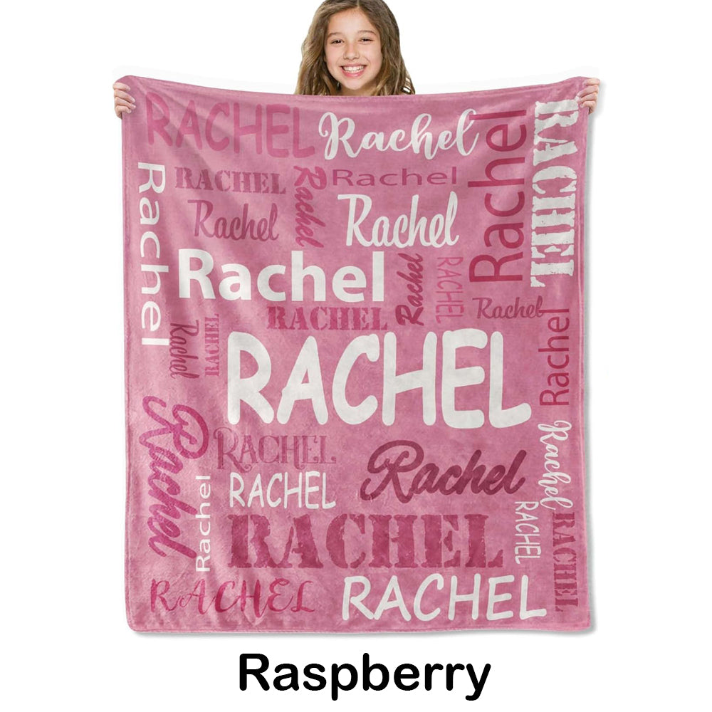 Personalized Blankets and Throws Custom Blanket with Name Customized Flannel Blanket for Kids Christmas Blanket Gifts for Teen Girls Boys