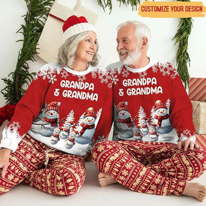 Personalized Christmas Sweatshirt Custom All-Over-Print for Men, Women, and Family, Perfect for Holiday Gifting