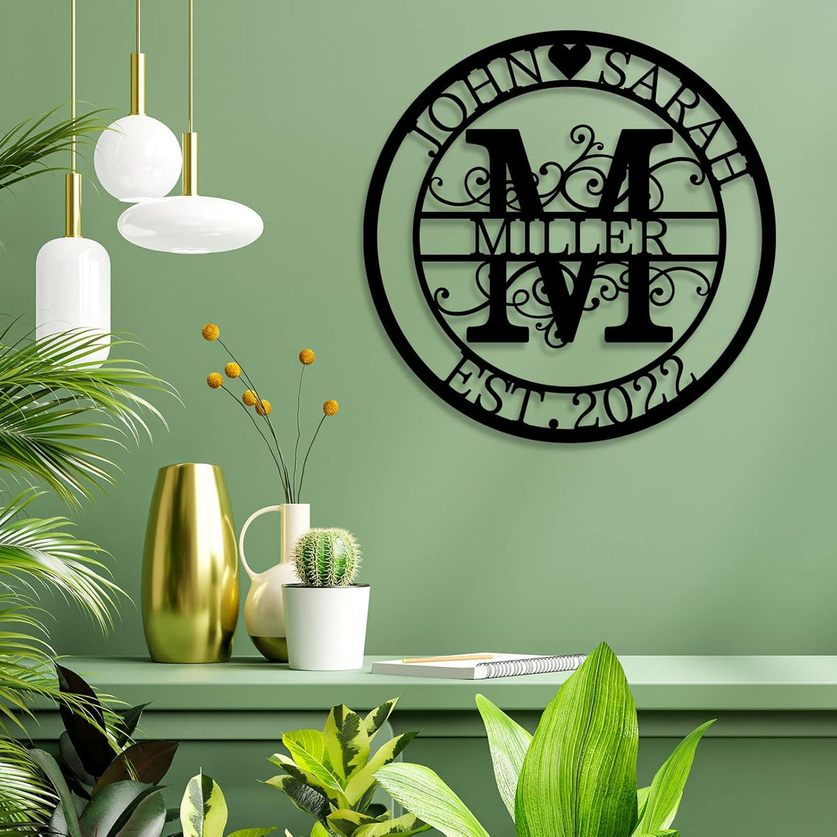 Custom Metal Sign - Personalized Name Sign - Family Sign - Outdoor Metal Wall Art Home Decor - Personalized Gift for Couple - Anniversary Wedding Gift