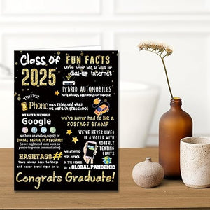 Graduation or Congratulations Card, Graduation 2025 Party Decorations for Her Him, Large Graduation Card for Men Women, Graduation Gifts Friends