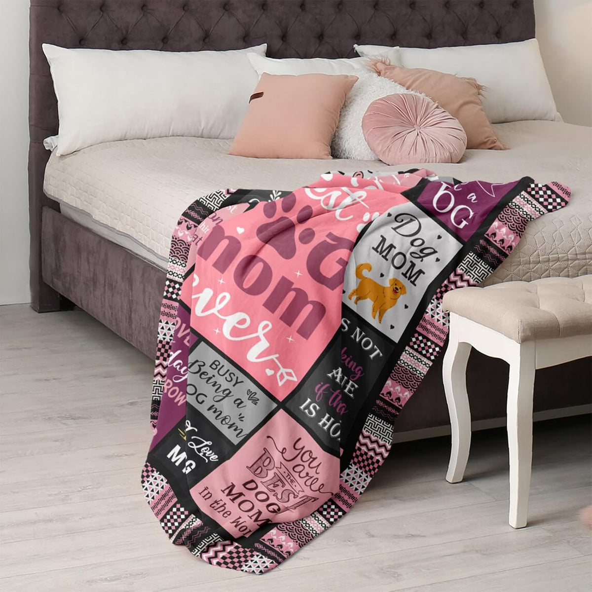 Dog Mom Gifts for Women Blanket, Dog Lovers Gifts for Women, Gifts for Dog Lovers Women, Dog Lover Gifts for Women, Dog Mom Gift, Mother's Day Gift