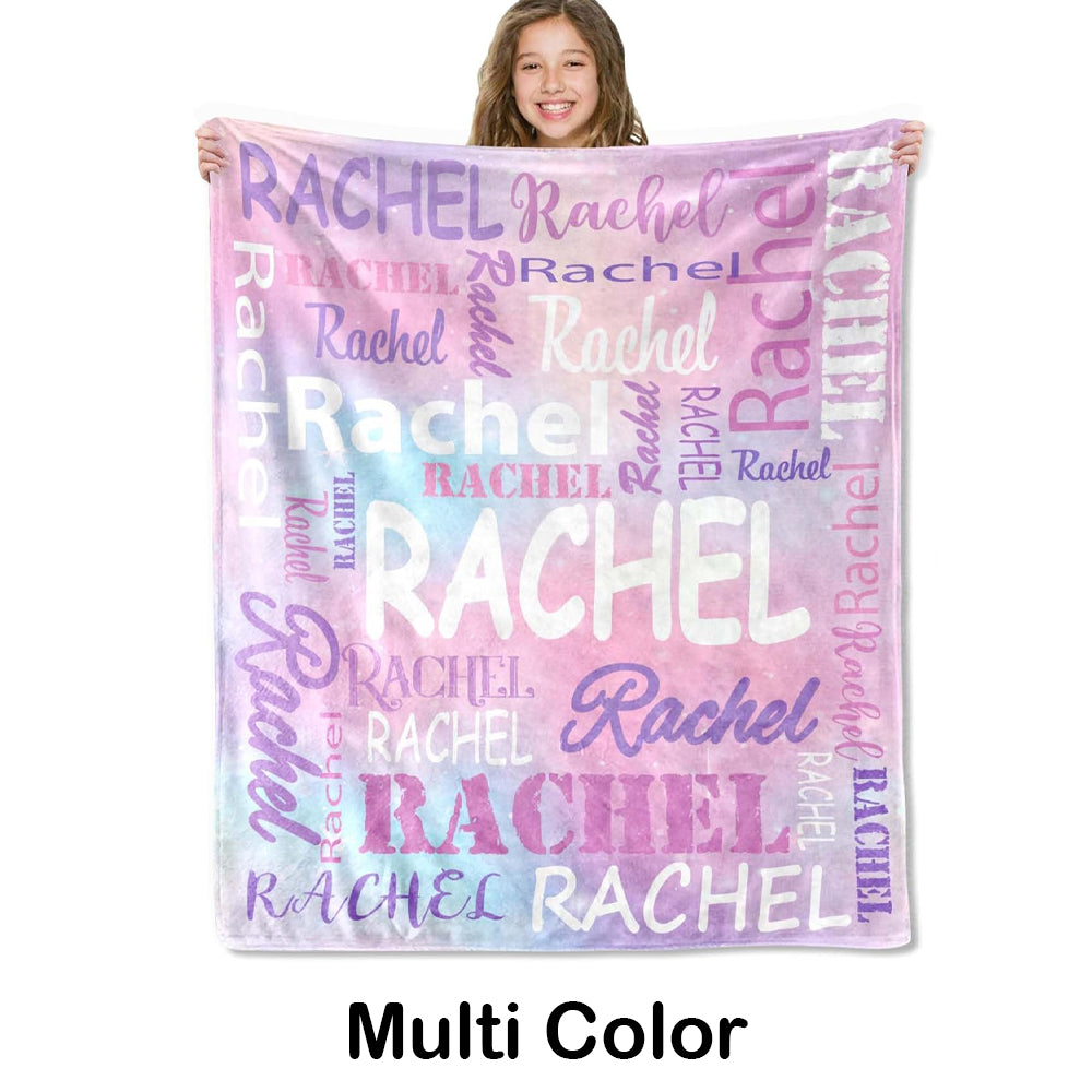 Personalized Blankets and Throws Custom Blanket with Name Customized Flannel Blanket for Kids Christmas Blanket Gifts for Teen Girls Boys