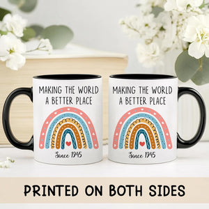 80th Birthday Gifts For Women Men - 1945 Birthday Gift For Woman - 80 Year Old Birthday Gifts For Women - 80th Birthday Decorations - Since 1945 Coffee Mug Custom Birthday Mug