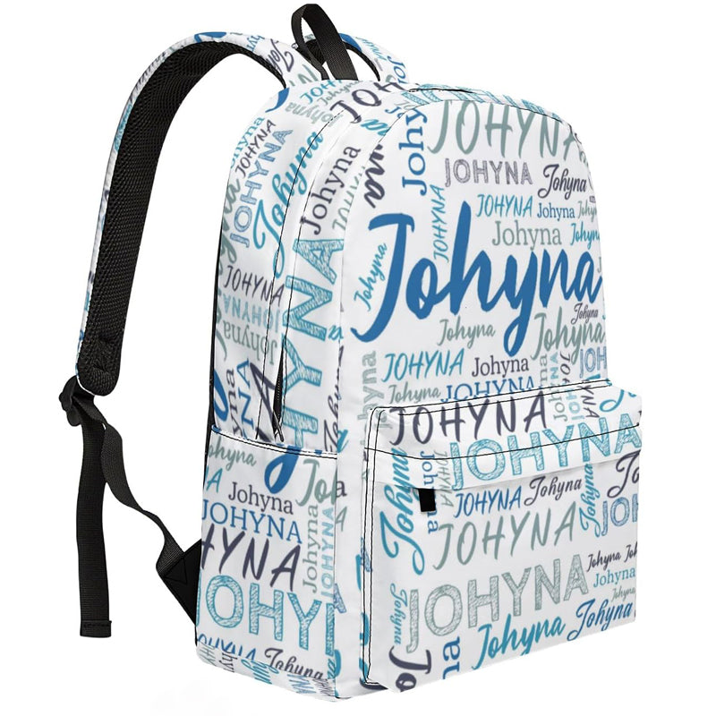 Custom Backpack with Name, Personalized Name School Bag for Boys Girls Men Women, Customized Casual Laptop Backpacks Custom Name and Color