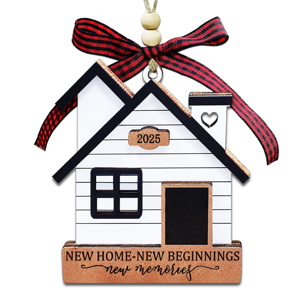 New Home Ornament 2025- Housewarming Gifts New Home, New House New Beginning, House Warming Gift for Women, Couple, homeowners, New Home Gift Ideas - First Home Christmas Ornament 2025