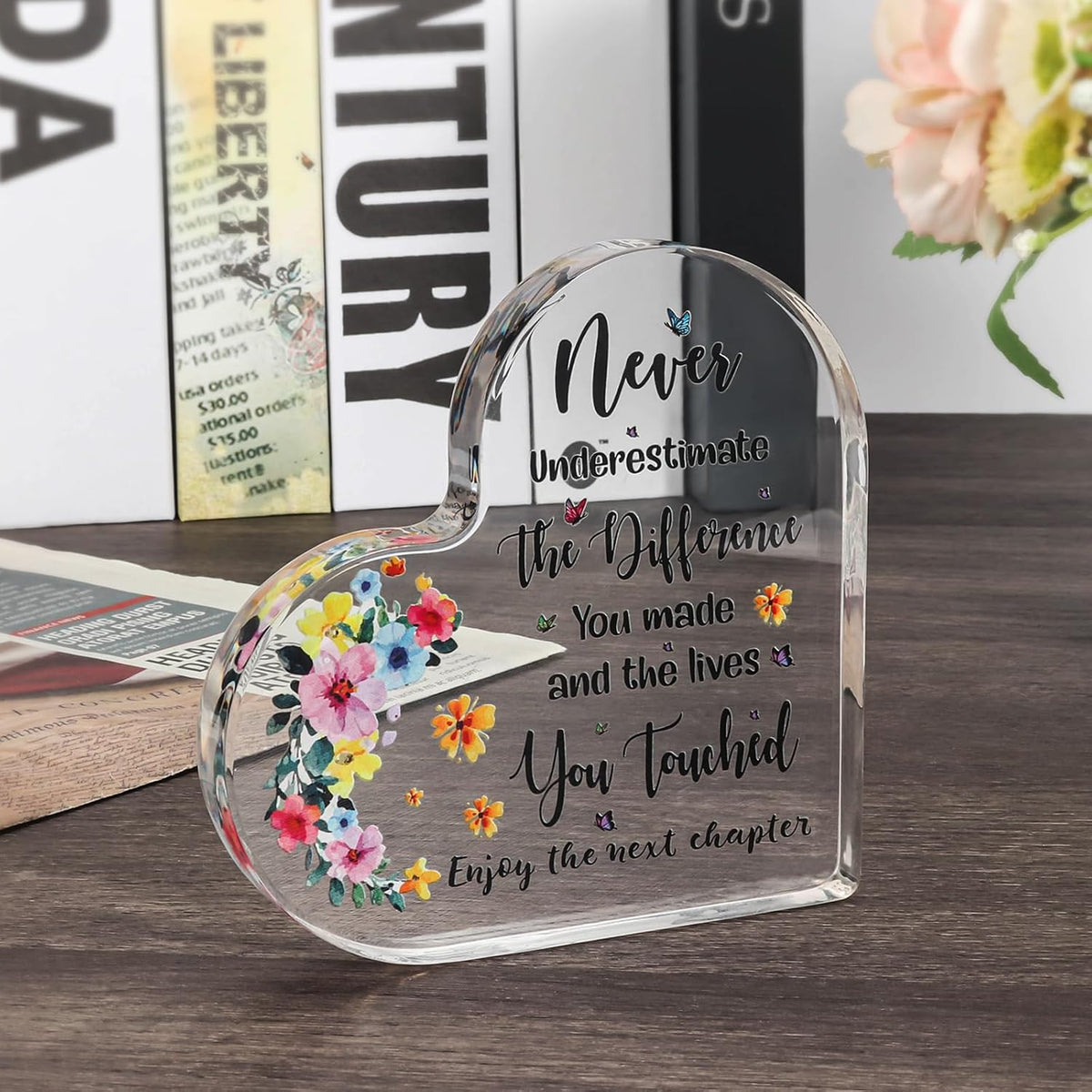 Retirement Gift for Women Coworker Leaving Gift Thank You Gifts for Friends Boss Leader Manager Supervisor Mom Grandma Employee Teacher Appreciation Gift Retired Decorative Signs Plaques