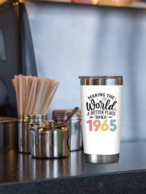 60th Birthday Gifts For Women - 1965 60th Birthday Decorations For Women - Turning 60-60 Year Old Gifts For Women, Mom, Wife - 20 Oz Tumbler