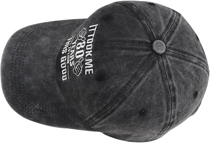 It Took Me 80 Years to Look This Good Hat for Women Men, Funny Adjust Embroidery 80th Birthday Baseball Cap 71S-gcdz6gL._AC_SX679.jpg