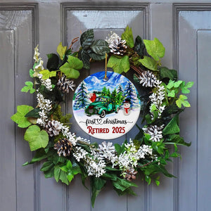 Retirement Ornament 2025, Best Retirement Gift for Woman Or Men - Retired Gifts for Women Mom Nurses Teacher, Retirements Decorations - First Christmas Retired Ornament 2025