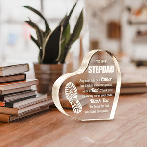 Step Dad Gifts, Step Dad Gifts from Daughter Son, Acrylic Keepsake, Best Birthday Gifts for Stepfather, Father Day Gifts for Step Dad Bonus Dad