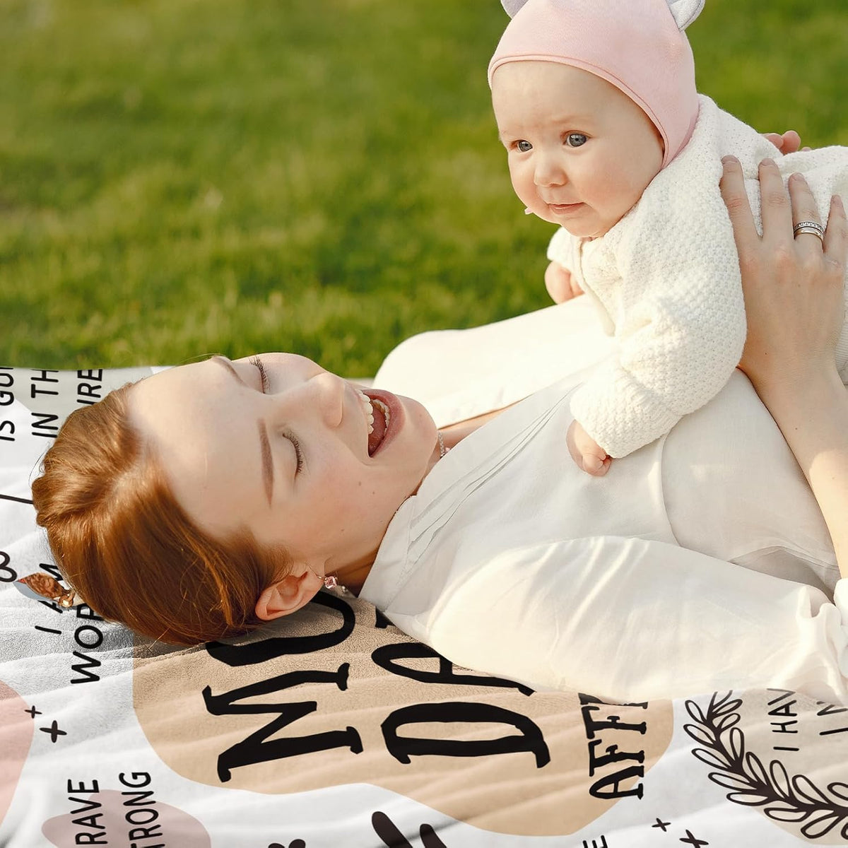 New Mom Gifts for Women - Mom Blanket - Mom Postpartum/Gender Reveal Gifts, Gifts for New Mom, Girl Mom, Boy Mom