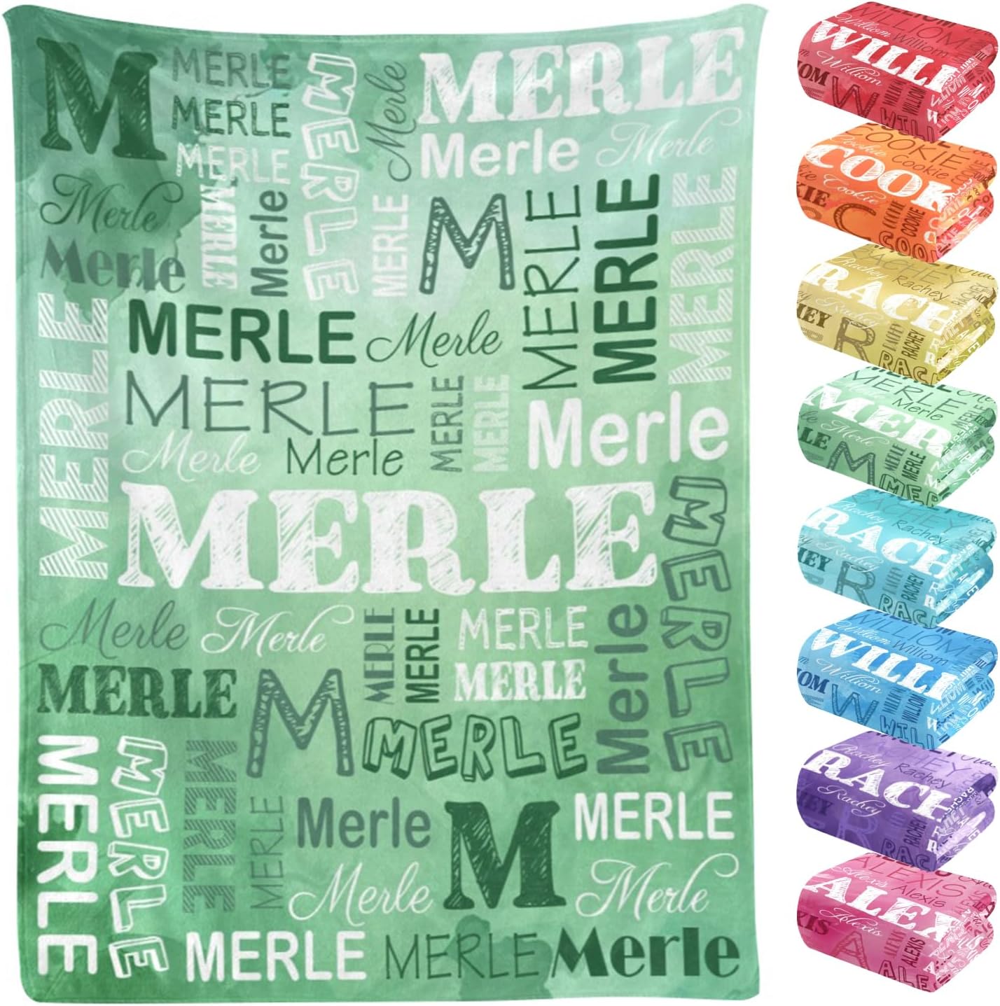 Custom Blanket with Name Personalized Blanket for Kids Adults Customized Blanket for Adult Birthday Christmas Valentines Day Gift