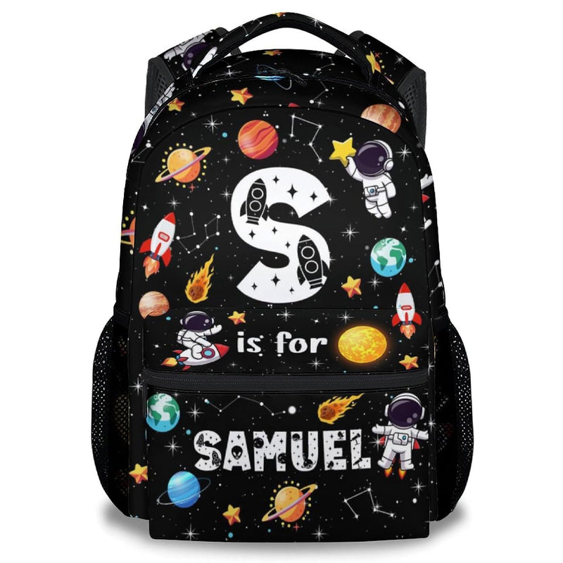 Custom Kids Backpack for School Custom Name - Planet Backpacks for Boys - Fashion Bookbag for Kindergarten