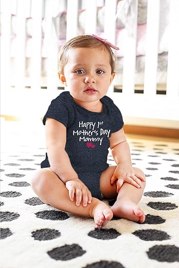 First mothers day baby boy girl outfit happy 1st mother's day mommy bodysuit gifts personalized gift for baby
