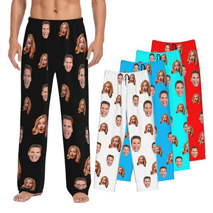 Personalized Pajamas Pants For Men Custom Funny Pajama Pants Pajama Bottoms Sleepwear With Photo Face Text