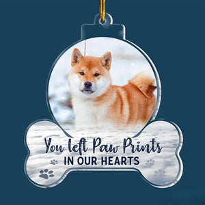 Acrylic Ornament, Forever in My Heart - Personalized Pet Memorial Photo Ornament, Custom Pet Memorial Keepsake, Perfect Christmas Memorial Gift for Pet Lovers, Dog Mom, Cat Mom (Loss of Dog)