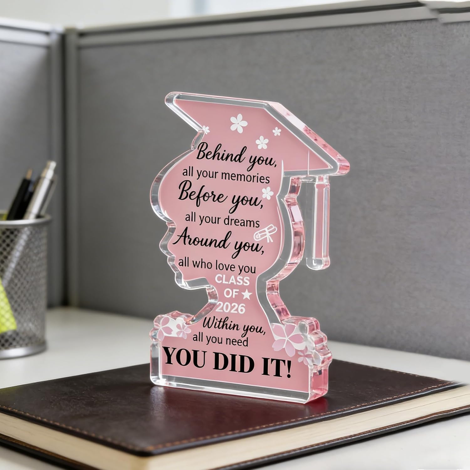 Graduation Decorations 2026 Class Of 2026 Graduation Gifts For Her College University College Middle Graduate Gifts For Women Personalized Acrylic Plaque Inspirational Decor Senior Keepsake