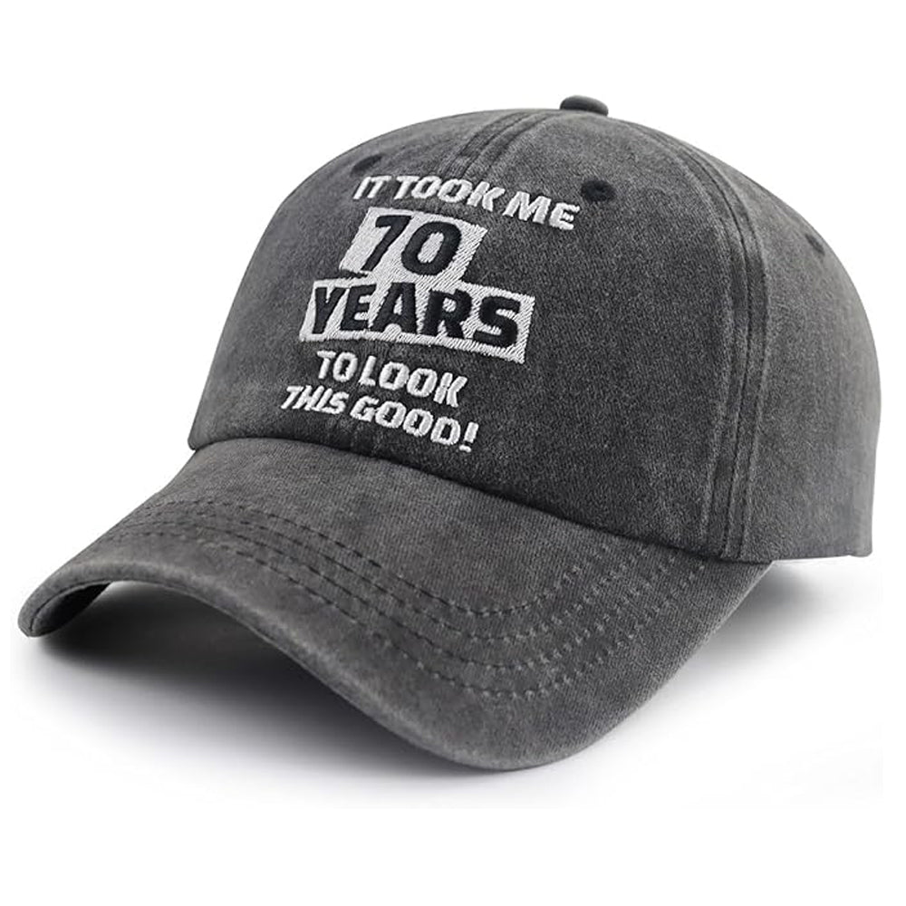It Took Me 70 Years to Look This Good Hat for Women Men, Born in 1955 Custom Any Year Baseball Cap 70th Birthday Cap Adjustable Embroidered Baseball Cap