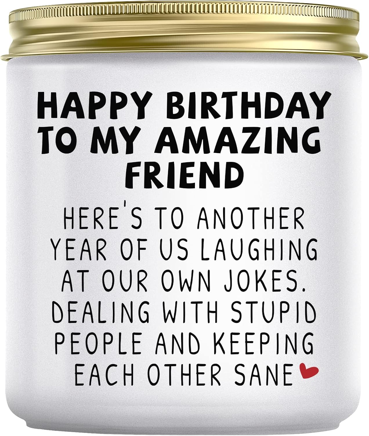 Happy Birthday Gifts for Women - Funny Best Friend Friendship Gifts for Women Friends, Birthday Gifts for Best Friend Bestie BFF Coworker Classmate Women, Lavender Candle Gifts