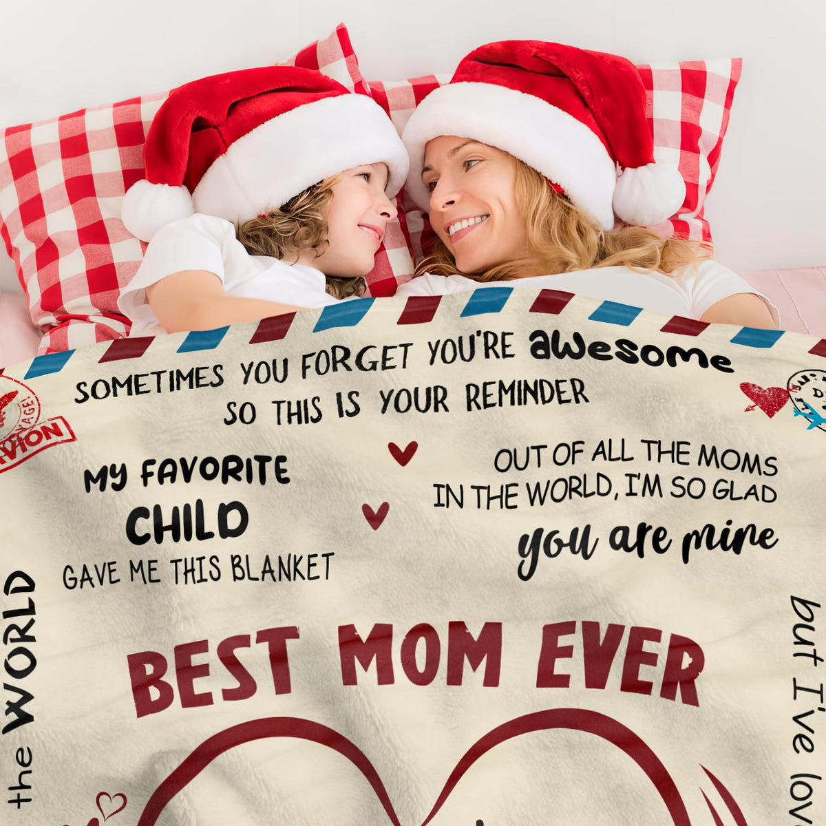Gifts for Mom from Daughter Son - Super Soft Fleece Throw Blanket for Couch Bed - Mother's Day Best Mom Birthday Gifts for Women Mama, Present for Stepmom Mother-in-Law