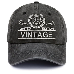 Custom 80th Birthday Gift Vintage 30th 40th 50th 60th 70th 80th 90th Hats for Men Women, Adjustable Embroidered Birthday Baseball Cap