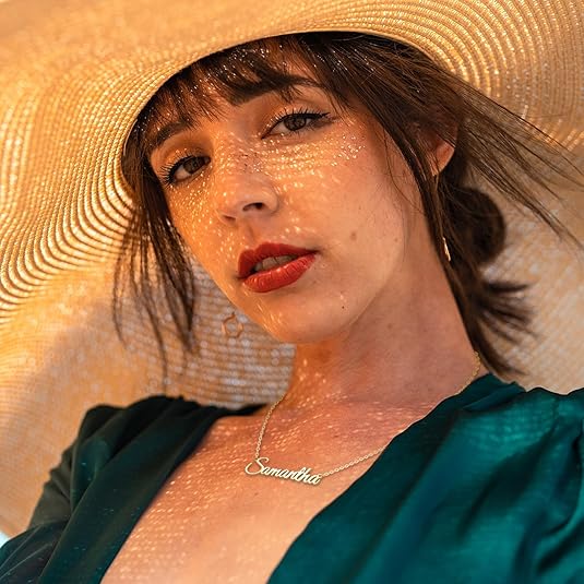 Custom Name Necklace Personalized Nameplate Customized Jewelry Gift for Women Mother's Day Gift For Mom Gift For Aunt Gift For Bestie