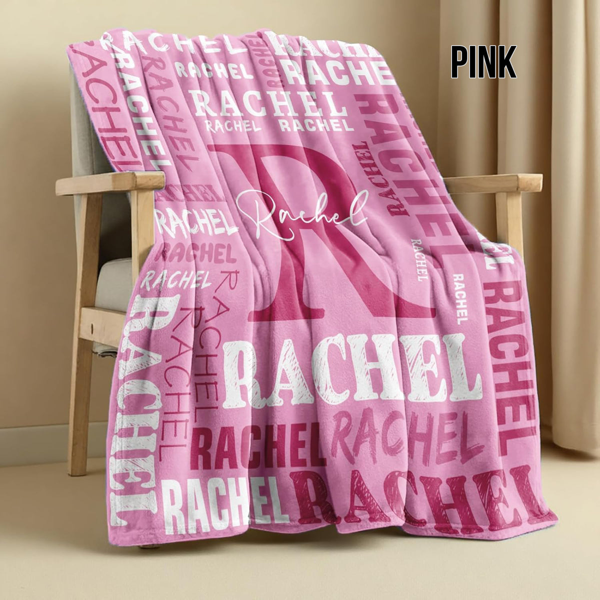 Personalized Blankets for Teen Girls Boys , Custom Blanket with Kids Names, Ultra-Soft Flannel Monogrammed Baby Throws Blankets, Customized Christmas Brithday Gifts for Adults