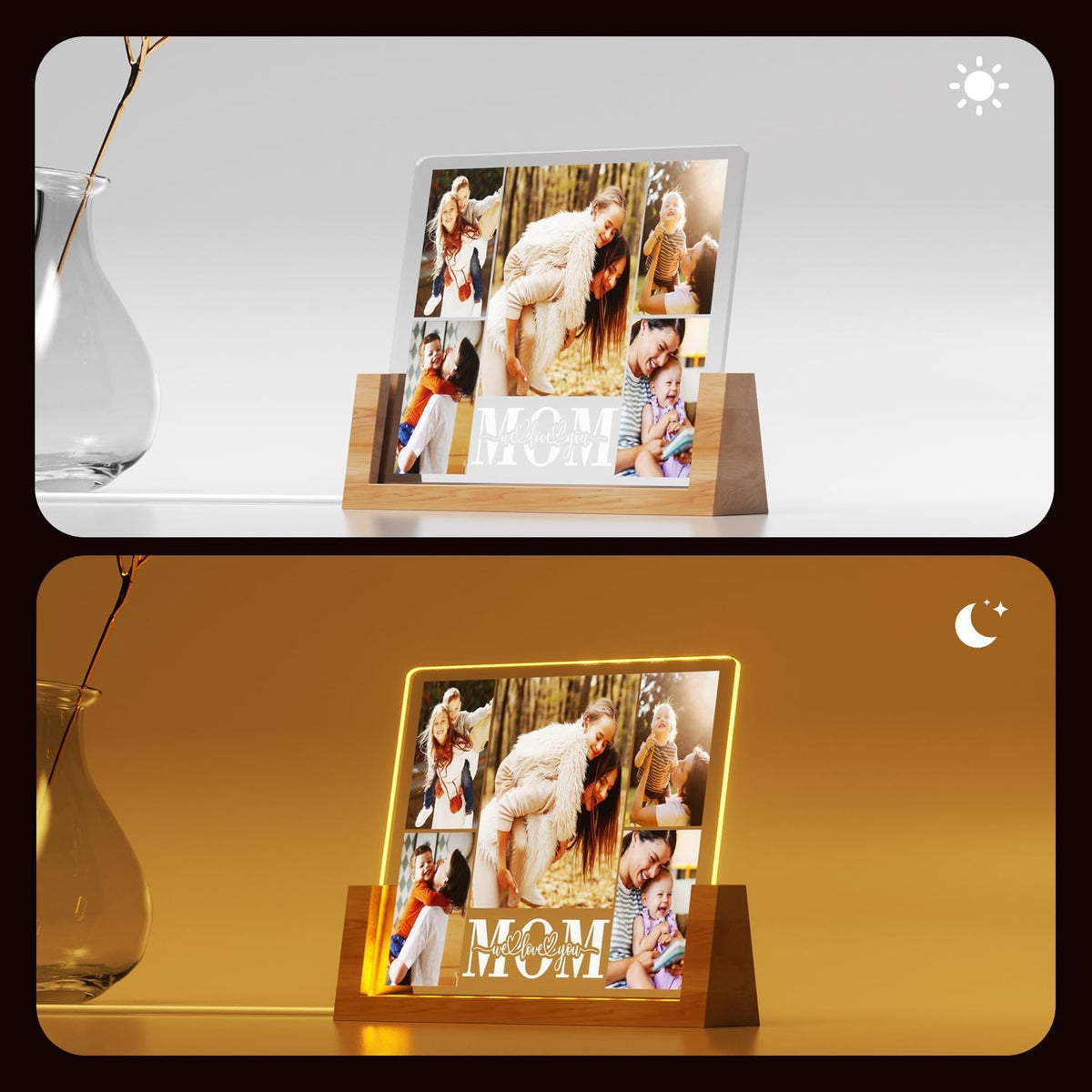 Personalized Mothers Day Gifts for Mom, Grandma Personalized Photo Gifts Unique for Mom from Daughter Son Kid, Birthday Gifts Anniversaries Christmas