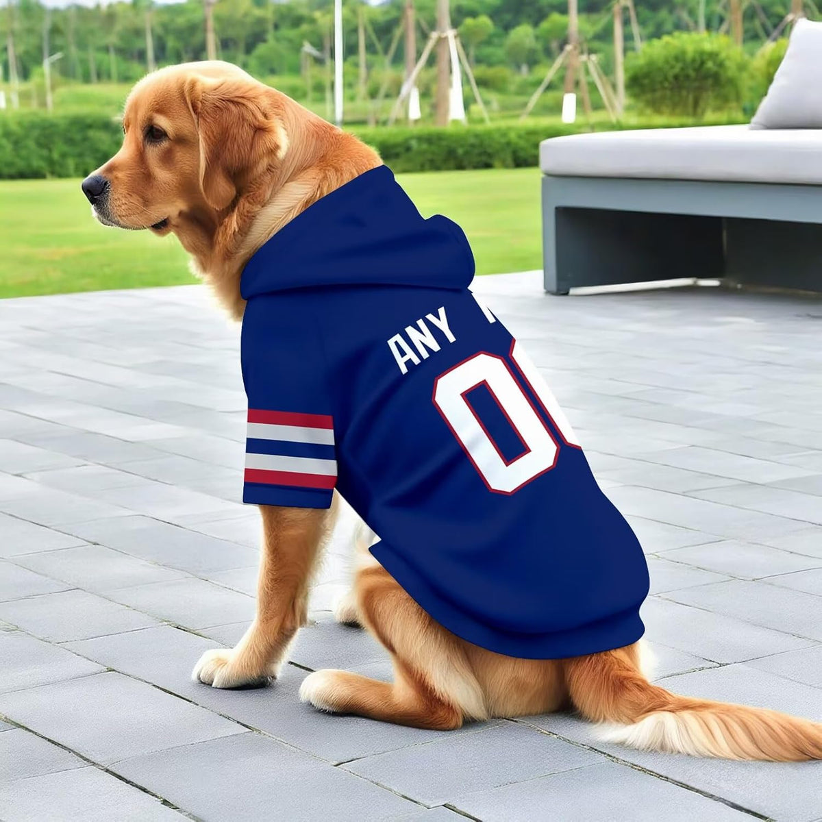 New York Dog Hoodie T-Shirt Pet Clothes Jersey Custom Name and Number Gifts