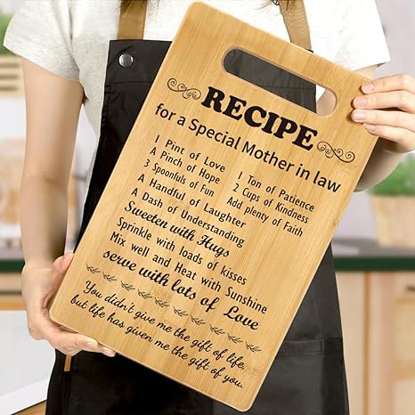 Recipe Cutting Board Gift, Gifts For Mothers Day, Best Gifts, Recipe For A Special Cutting