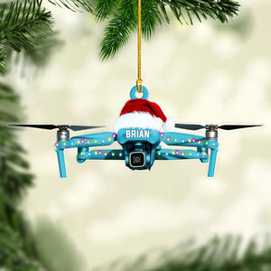 Personalized Delivery Drone Ornament Custom Christmas Tree Decoration, Holiday Keepsake Gift for Drone Pilots, Technology Enthusiasts, Engineers, Hobby Flyers, Friends, Families, Kids
