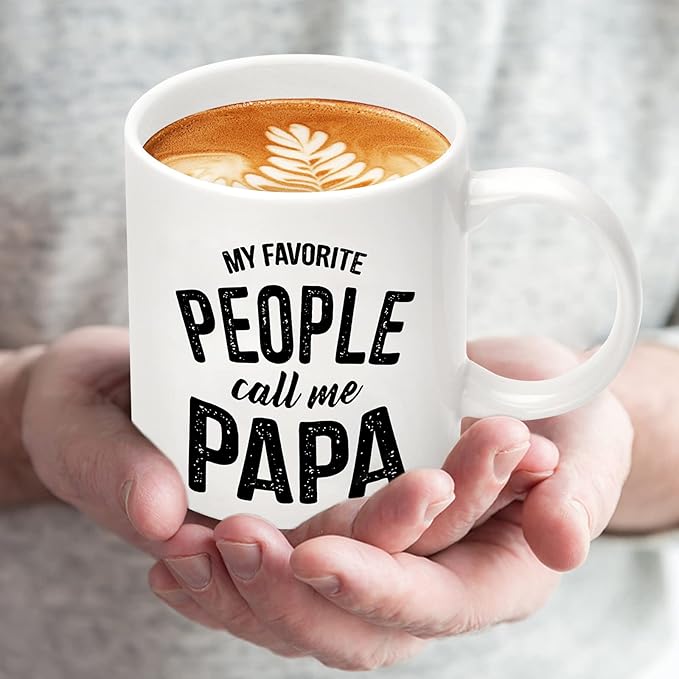 Fathers Day Dad Gifts from Daughter Son Wife, Funny Coffee Mug Personalized Gifts for New Dad Papa Grandpa Husband,Birthday Anniversary Retirement Christmas Stocking Stuffers