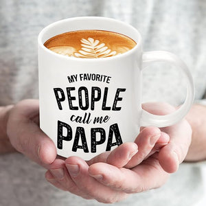 Fathers Day Dad Gifts from Daughter Son Wife, Funny Coffee Mug Personalized Gifts for New Dad Papa Grandpa Husband,Birthday Anniversary Retirement Christmas Stocking Stuffers