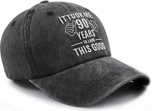 It Took Me 90 Years to Look This Good Hat for Women Men, Funny Adjust Embroidery 90th Birthday Baseball Cap 71_Zkb_V6rL._AC_SX679.jpg?v=1754453442